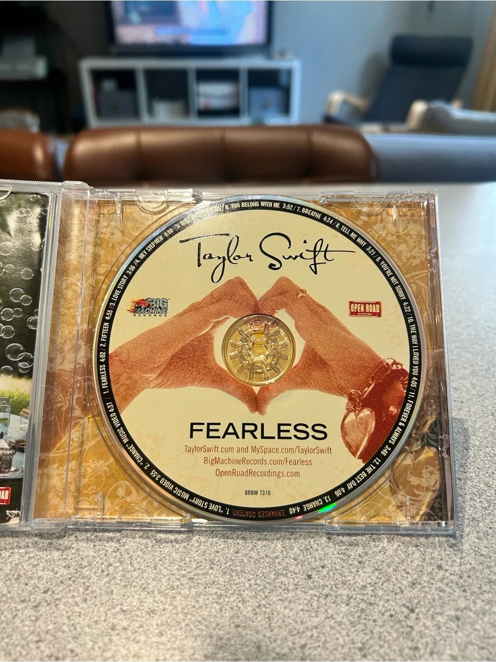 Taylor Swift Gold & Cream 'Fearless' Album Cover - Picture 4 of 4